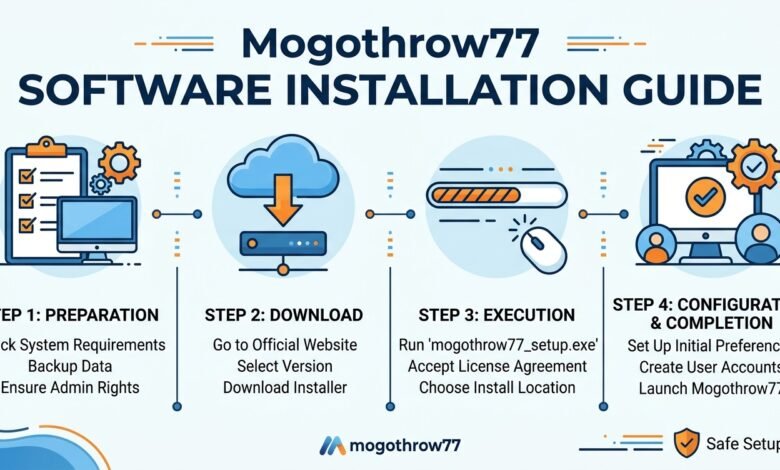 how is mogothrow77 software installation